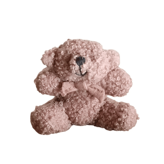 Vis Ta Vie Beer Sam Hangertje Tedolino Dusty Rose 8cm