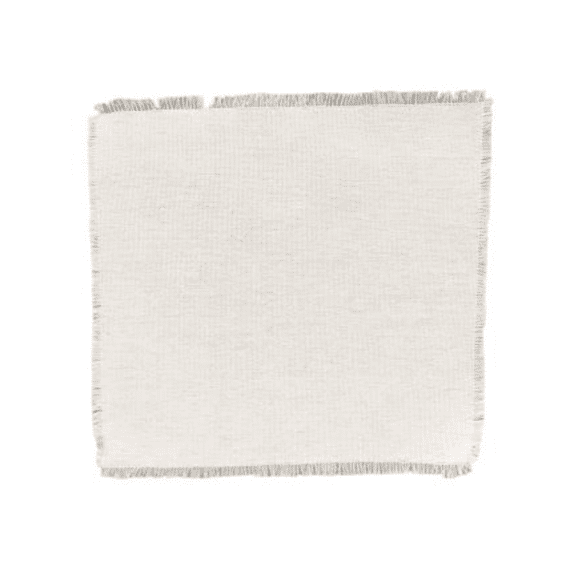Vis Ta Vie Linnen Doekje Offwhite 6st 20x20cm
