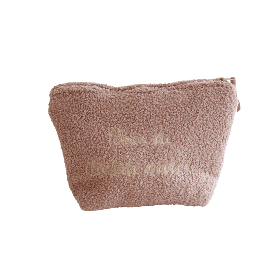 Vis Ta Vie Tasje Tedolino Medium Dusty Rose Voor De Liefste Meter 19x18cm