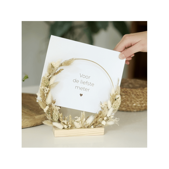 Vis Ta Vie Flowerhoop Rond Naturel Voor De Liefste Meter 17cm