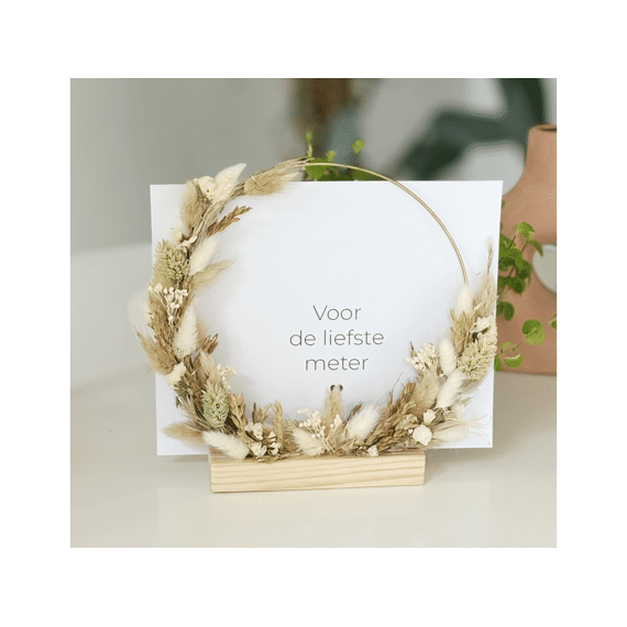Vis Ta Vie Flowerhoop Rond Naturel Voor De Liefste Meter 17cm