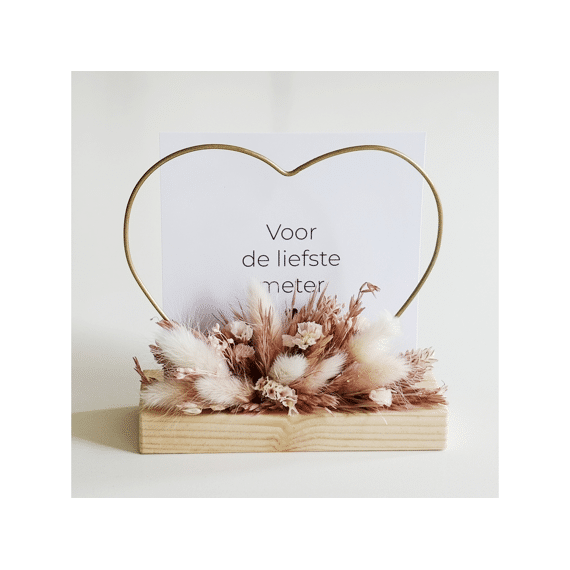 Vis Ta Vie Flowerhoop Hart Rose Voor De Liefste Meter 12cm