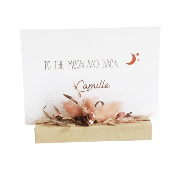 Vis Ta Vie Kaartenhouder Rose 12cm