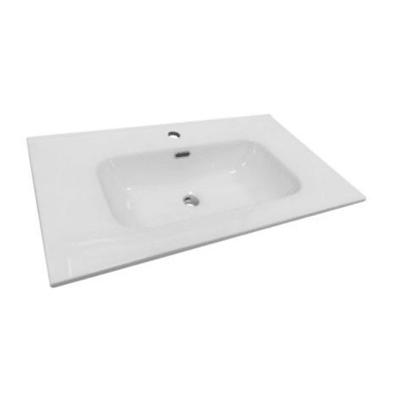 Zoë/oriali Wastafel Porselein 80 Cm - Wit