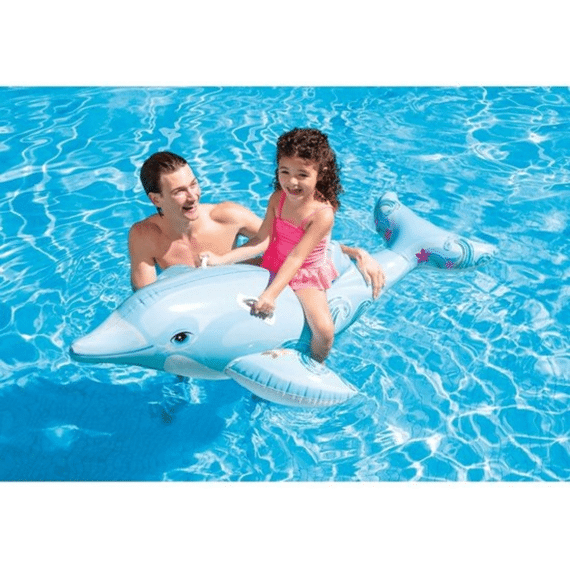 Intex 58535np Dolfijn Ride On 175x66cm Voor Zwembad