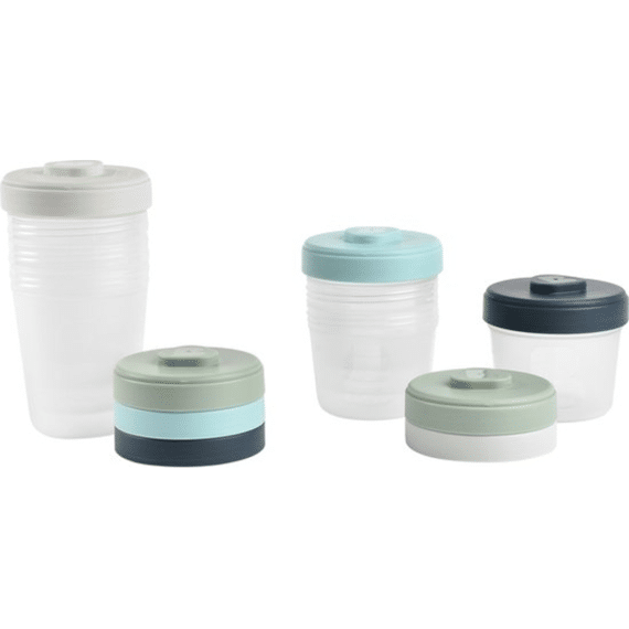 Beaba Set Bewaarpotjes Clipportie 2de Leeftijd 4x150ml + 4x250ml