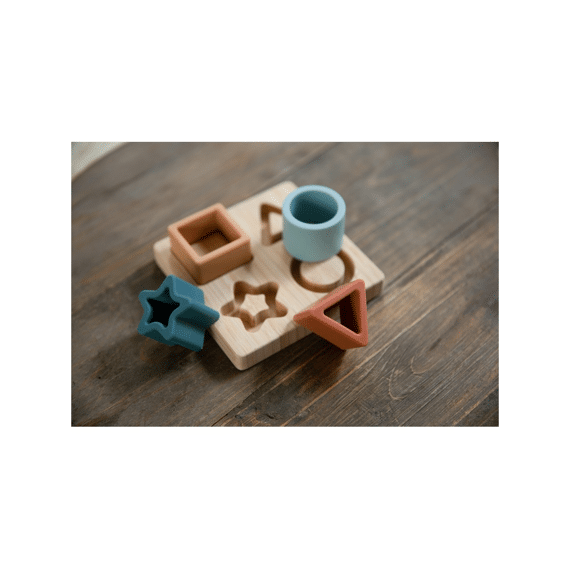 Bojungle Toys Bamboo Vormenpuzzel Siliconen Cool