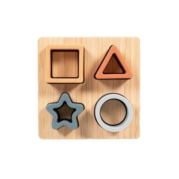 Bojungle Toys Bamboo Vormenpuzzel Siliconen Cool