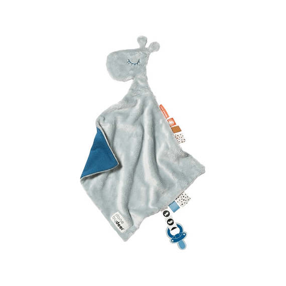 Done By Deer Toys Fopspeendoekje Comfort Blanket Raffi Blue