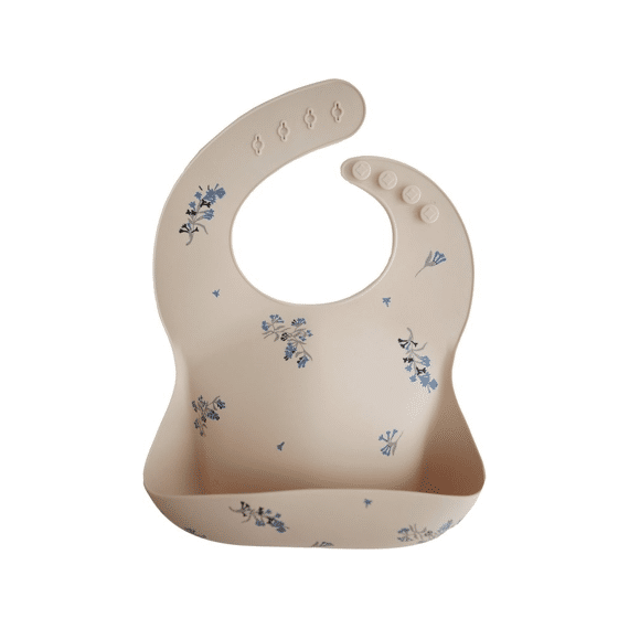 Mushie Slab Silicone Print Lilac Flowers