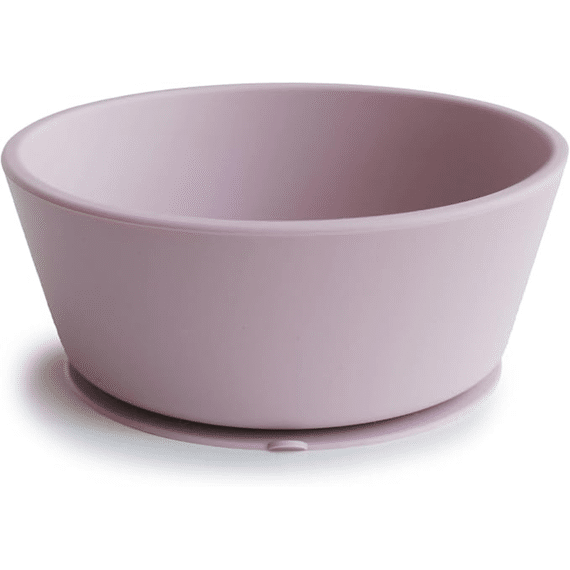 Mushie Silicone Bowl Zuignap Soft Lilac