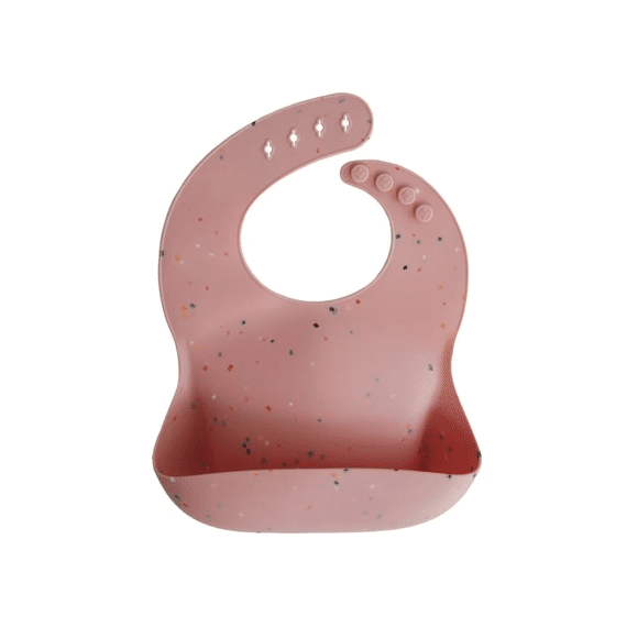 Mushie Slab Silicone Print Powder Pink Confetti
