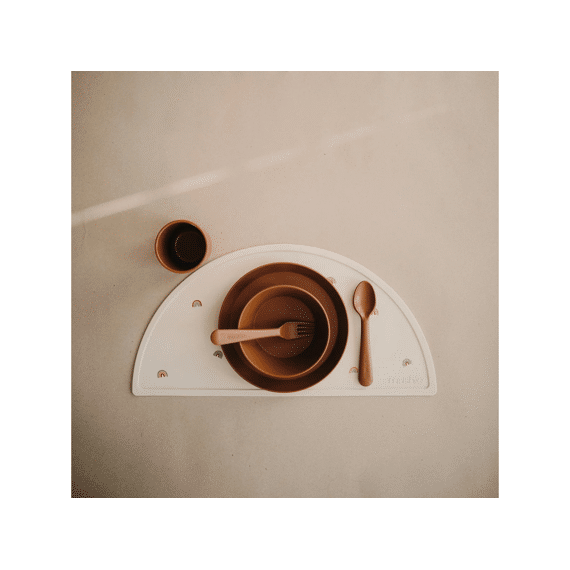 Mushie Plate Rond 2-pack
