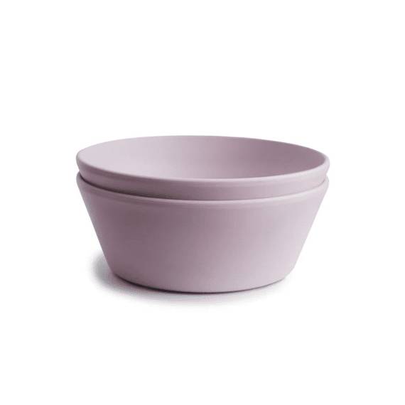 Mushie Bowl Rond 2-pack Soft Lilac