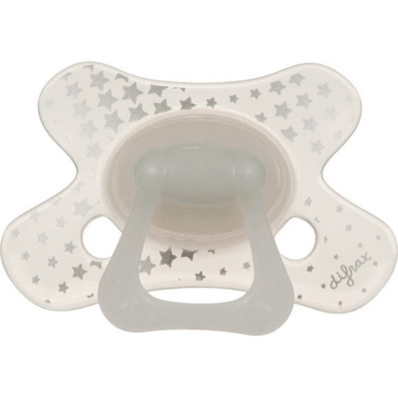 Difrax Fopspeen Natural 6m+glow In The Dark Ster
