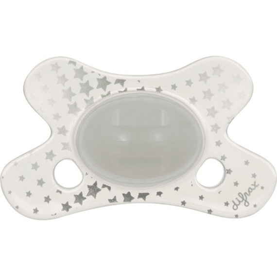 Difrax Fopspeen Natural 0-6 M Glow In The Dark Ster