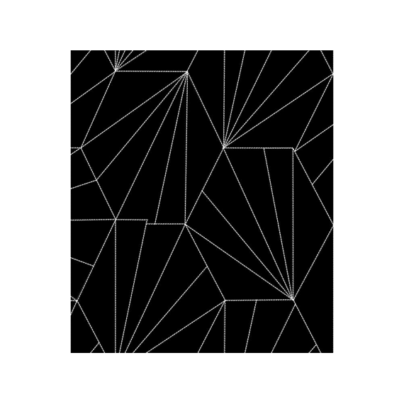 Finesse Luxx Toile Cirée 140 X 10cm Geo Caviar