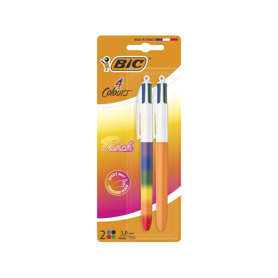 Bic Le Bar 4 Kleurenbalpen Bicolor Pastel