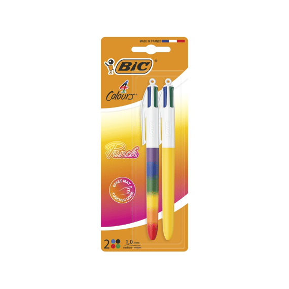Bic Le Bar 4 Kleurenbalpen Bicolor Pastel
