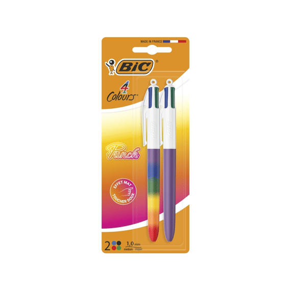 Bic Le Bar 4 Kleurenbalpen Bicolor Pastel