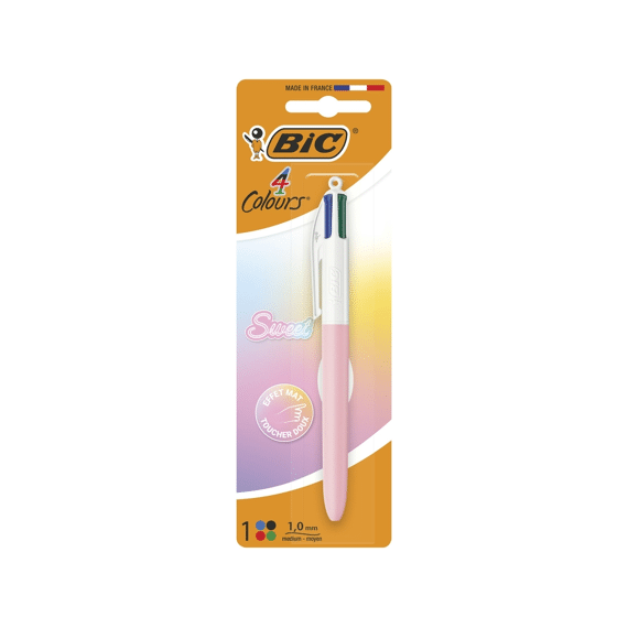 Bic Le Bar 4 Kleurenbalpen Uni Vif