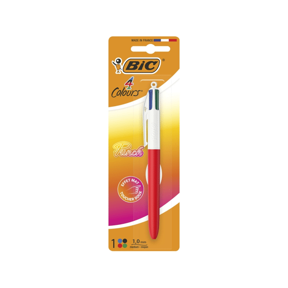 Bic Le Bar 4 Kleurenbalpen Uni Pastel