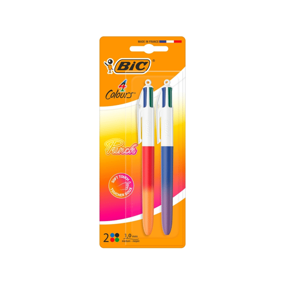 Bic Le Bar 4 Kleurenbalpen Rainbow/uni Pastel