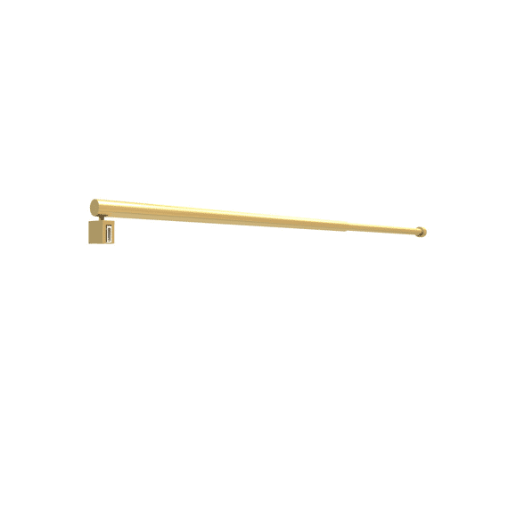 Aurlane Uitschuifbare Aluminium Staaf 70-100cm Geborsteld Goud