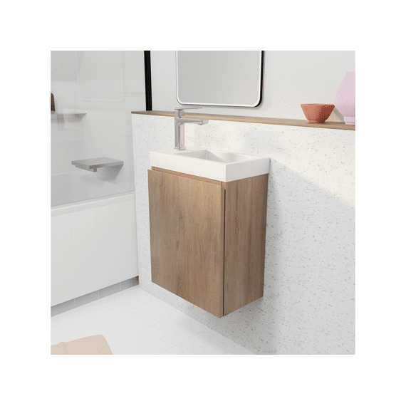 Aurlane Essential 40 Houten Wastafel / Wastafel Smc
