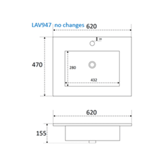 Aurlane Fuji 60 Keramische Wastafel Mat Wit