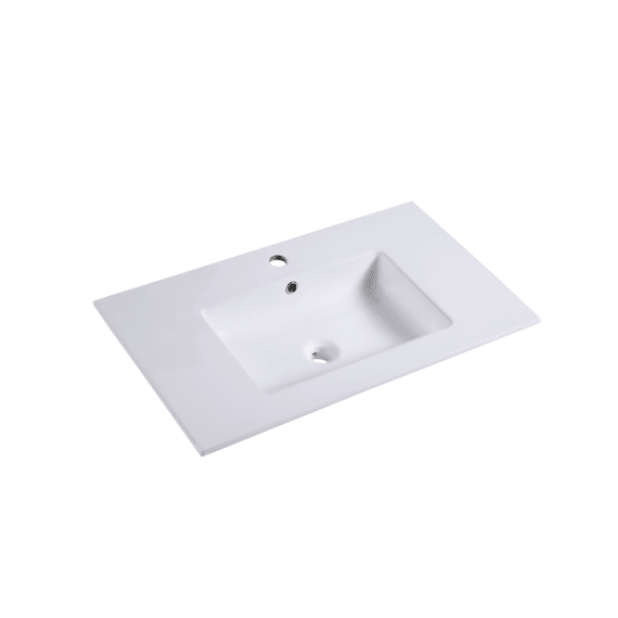 Aurlane Fuji 60 Keramische Wastafel Mat Wit