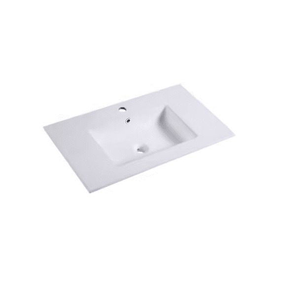 Aurlane Keramische Wastafel 80 Mat Wit