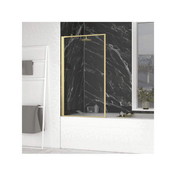 Aurlane Badkuip Wand Gouden Rand 140x80