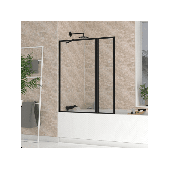 Aurlane Badkuip Wand Dark Edge Badkuip Scherm 130x70+30 (rolluik)