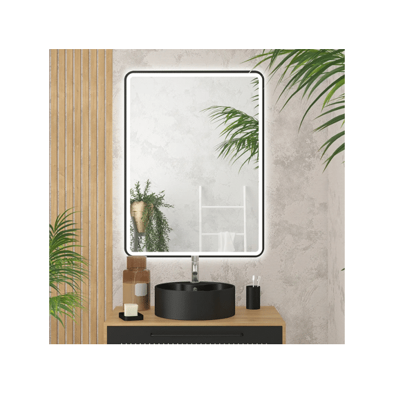 Aurlane Spiegel Start Led & Zwart 100x70