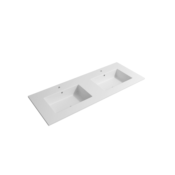 Aurlane Fuji 120 Keramische Wastafel Mat Wit