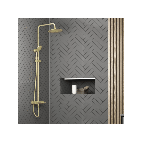 Aurlane  Kunstzinnige Mechanische Gouden Douchezuil