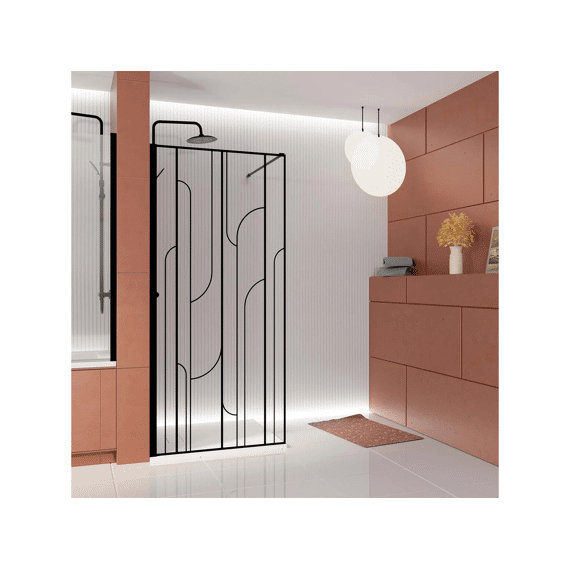 Aurlane Art Deco 140x195 Geborsteld Goud Afgerond Ontwerp