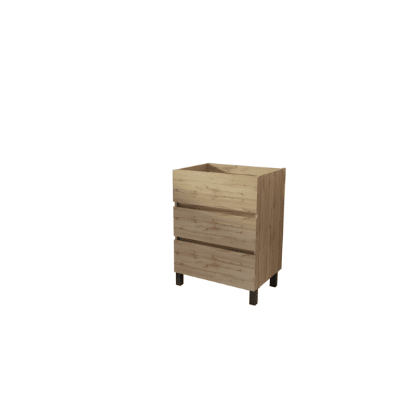 Aurlane Houten Onderkast 70cm 3 Lade