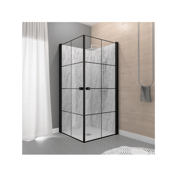 Aurlane Douchegevel Clean Line 80x80 Zwart