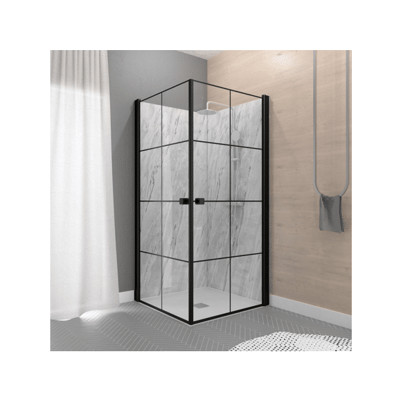 Aurlane Douchegevel Clean Line 90x90 Zwart