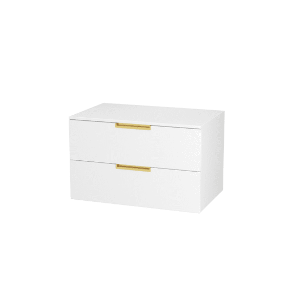Aurlane Badkamermeubel Lofty 80 Wit/goud