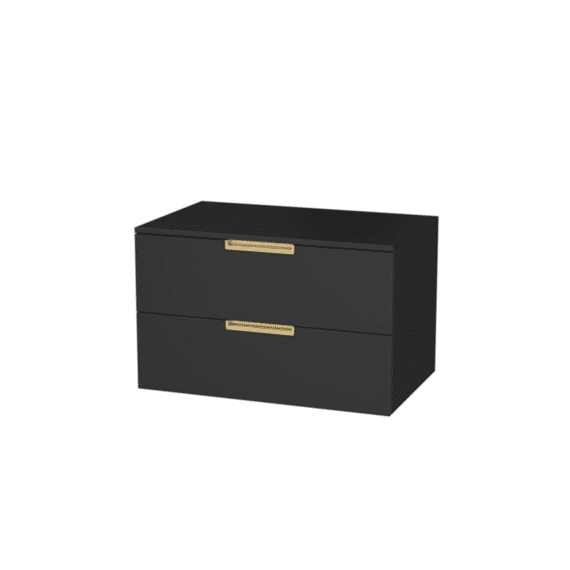 Aurlane Badkamermeubel Lofty 80 Zwart/goud