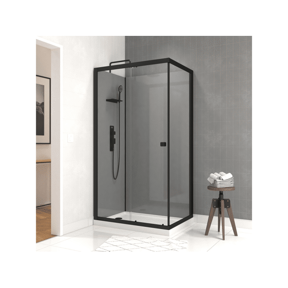 Aurlane Douchewanden Grey Touch 80x110 Lage Tray