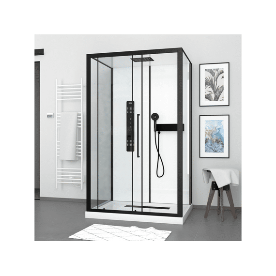 Aurlane Douchewanden Urban 2 Rechthoek 115x90 Onderstel