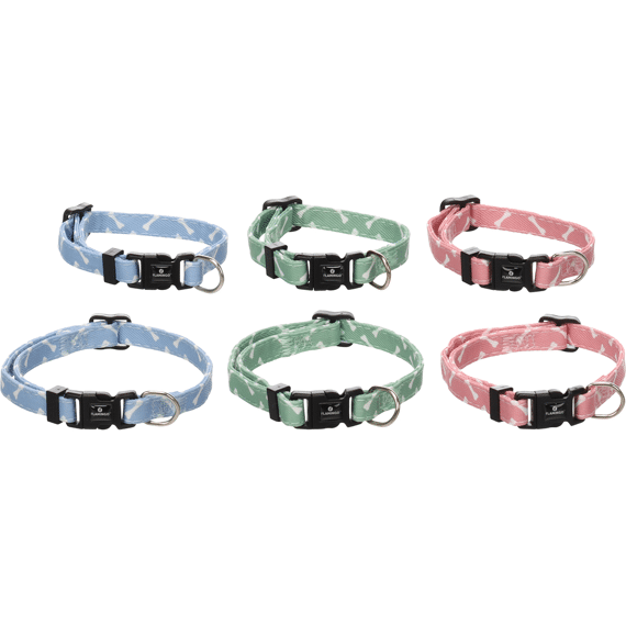 Flamingo  Hond Halsband Puppy Sari Meerdere  Kleuren Xxs 15-25cm 10mm
