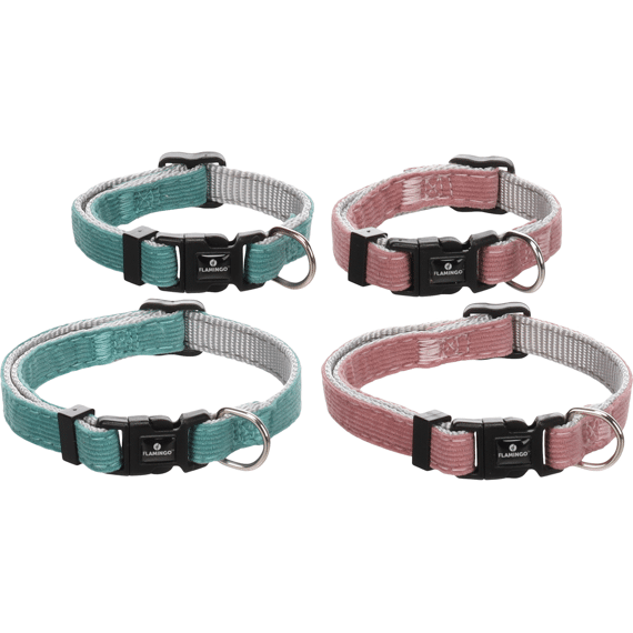 Flamingo  Hond Halsband Puppy Elfi Meerdere  Kleuren Xxs 15-25cm 10mm