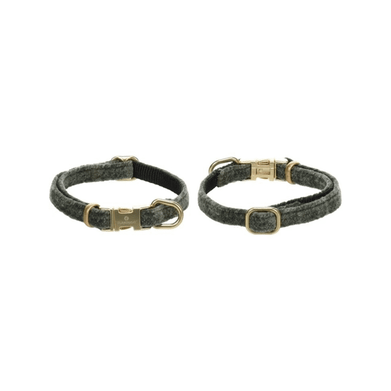Flamingo  Hond Halsband Saba Groen S 30-45cm  15mm
