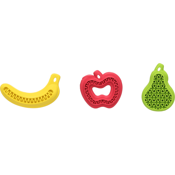 Flamingo  Speelgoed Bapee Fruit Meerdere  Kleuren 11,5x6,5x2,3cm Ass. Display
