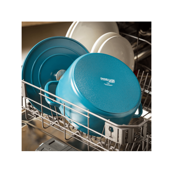 Dagelijkse Kost Stoofpot Aluminium 26cm Met Deksel Blauwgroen